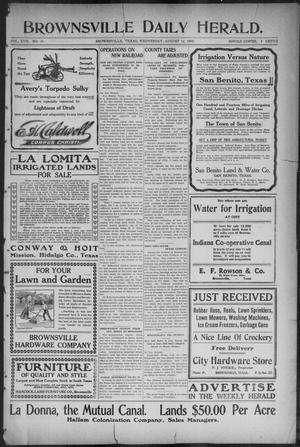 Brownsville Daily Herald (Brownsville, Tex.), Vol. 17, No. 34, Ed. 1, Wednesday, August 12, 1908
