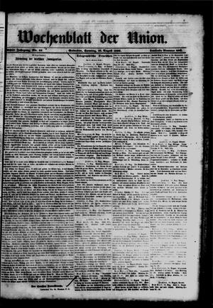 Wochenblatt der Union. (Galveston, Tex.), Vol. 8, No. 43, Ed. 1 Sunday, August 19, 1866