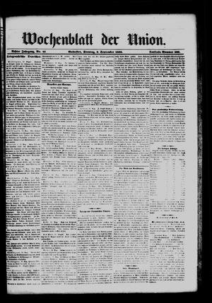 Wochenblatt der Union. (Galveston, Tex.), Vol. 8, No. 45, Ed. 1 Sunday, September 2, 1866