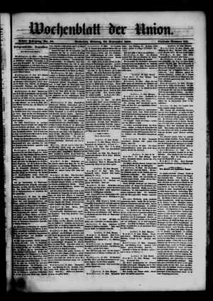Wochenblatt der Union. (Galveston, Tex.), Vol. 8, No. 49, Ed. 1 Sunday, September 30, 1866