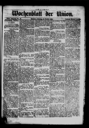 Wochenblatt der Union. (Galveston, Tex.), Vol. 8, No. 52, Ed. 1 Sunday, October 21, 1866