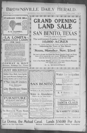 Brownsville Daily Herald (Brownsville, Tex.), Vol. 17, No. 122, Ed. 1, Friday, November 20, 1908
