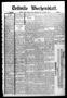 Thumbnail image of item number 1 in: 'Bellville Wochenblatt. (Bellville, Tex.), Vol. 1, No. 5, Ed. 1 Thursday, October 15, 1891'.
