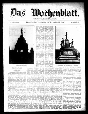 Das Wochenblatt. (Austin, Tex.), Vol. 1, No. 9, Ed. 1 Thursday, September 30, 1909