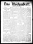 Newspaper: Das Wochenblatt. (Austin, Tex.), Vol. 1, No. 12, Ed. 1 Thursday, Octo…