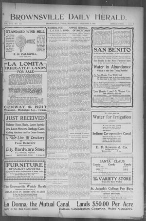 Brownsville Daily Herald (Brownsville, Tex.), Vol. 17, No. 138, Ed. 1, Wednesday, December 9, 1908