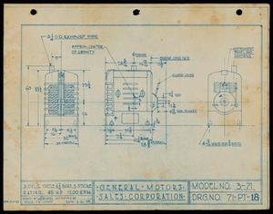 Primary view of object titled '[Specifications for Engine Model 3-71]'.