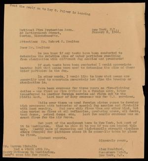 [Letter from Alex Bradford to Robert S. Moulton - January 3, 1944]