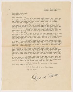 [Letter from Ray Starner to Alex Bradford - August 14, 1944]