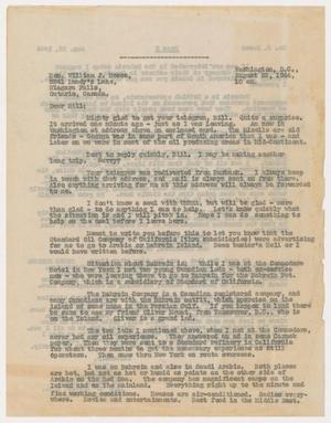 Primary view of object titled '[Letter from Alex Bradford to William J. Moses - August 22, 1944]'.