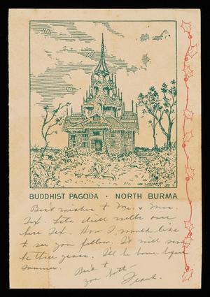 [Note Written on Burma Letterhead]