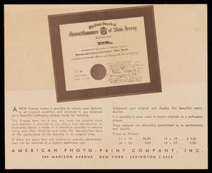 [Clipping: American Photo - Print Company, Inc. Diploma Restoration]