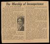 Clipping: [Clipping: The Worship of Incompetence]