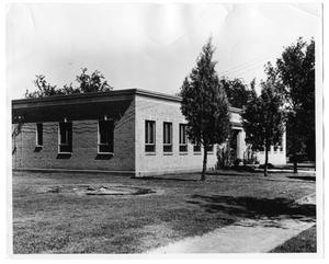Primary view of object titled 'Front Entrance to the Denton Public Library'.