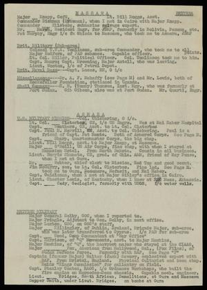 Primary view of object titled '[List of Military Personnel in Eritrea]'.