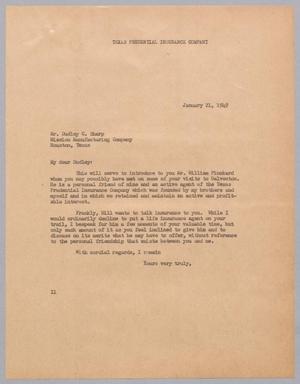 [Letter from I. H. Kempner to Dudley C. Sharp, January 21, 1949]