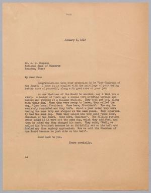 [Letter from I. H. Kempner to A. D. Simpson, January 6, 1949]