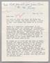 Primary view of [Letter from Inge Honig to D. W. Kempner, May 15, 1951]