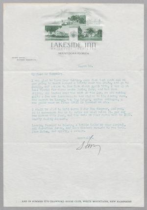 [Letter from Henry W. Haynes to Mr. Kempner, March 10, 1951]