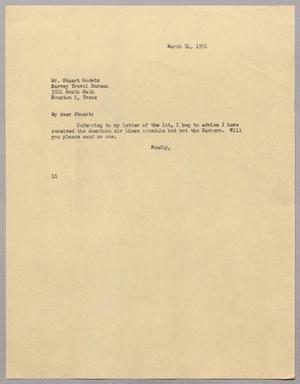 [Letter from I. H. Kempner to Stuart Godwin, March 14, 1951]