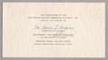 Primary view of [Invitation from the Directors of the Galveston County Research Council Inc.]