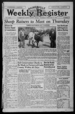 Gainesville Weekly Register and Messenger (Gainesville, Tex.), Vol. 58, No. 32, Ed. 1 Thursday, February 16, 1939