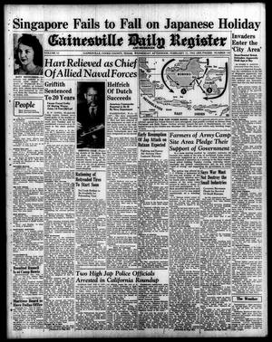 Gainesville Daily Register and Messenger (Gainesville, Tex.), Vol. 52, No. 142, Ed. 1 Wednesday, February 11, 1942