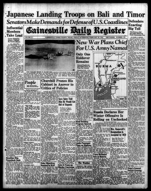 Gainesville Daily Register and Messenger (Gainesville, Tex.), Vol. 52, No. 150, Ed. 1 Friday, February 20, 1942