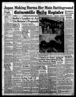 Gainesville Daily Register and Messenger (Gainesville, Tex.), Vol. 52, No. 182, Ed. 1 Monday, March 30, 1942