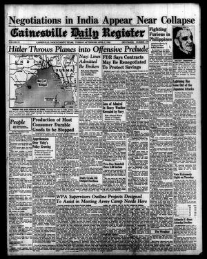 Primary view of object titled 'Gainesville Daily Register and Messenger (Gainesville, Tex.), Vol. 52, No. 189, Ed. 1 Tuesday, April 7, 1942'.