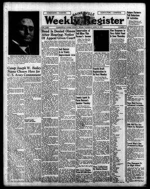 Primary view of object titled 'Gainesville Weekly Register (Gainesville, Tex.), Vol. 63, No. 41, Ed. 1 Thursday, April 23, 1942'.