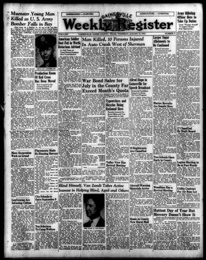 Gainesville Weekly Register (Gainesville, Tex.), Vol. 64, No. 5, Ed. 1 Thursday, August 13, 1942
