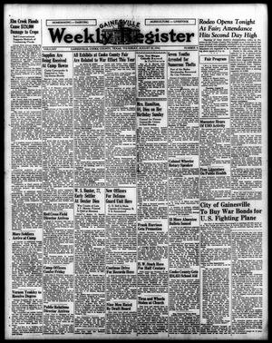 Primary view of object titled 'Gainesville Weekly Register (Gainesville, Tex.), Vol. 64, No. 6, Ed. 1 Thursday, August 20, 1942'.
