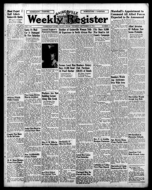 Gainesville Weekly Register (Gainesville, Tex.), Vol. 65, No. 11, Ed. 1 Thursday, September 23, 1943