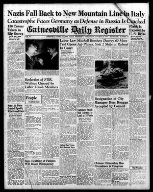 Primary view of object titled 'Gainesville Daily Register and Messenger (Gainesville, Tex.), Vol. 54, No. 44, Ed. 1 Wednesday, October 20, 1943'.