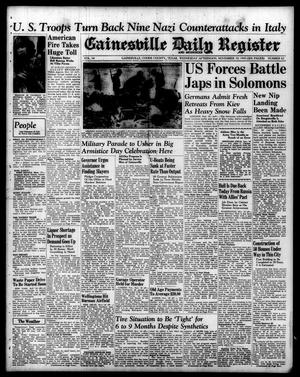 Gainesville Daily Register and Messenger (Gainesville, Tex.), Vol. 54, No. 62, Ed. 1 Wednesday, November 10, 1943