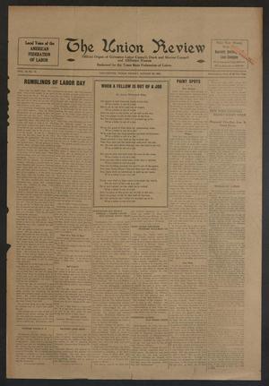 The Union Review (Galveston, Tex.), Vol. 12, No. 15, Ed. 1 Friday, August 22, 1930