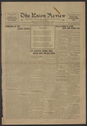 The Union Review (Galveston, Tex.), Vol. 13, No. 13, Ed. 1 Friday, August 5, 1932