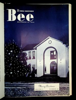 The Humble Refinery Bee (Houston, Tex.), Vol. 01, No. 23, Ed. 1 Thursday, December 19, 1935