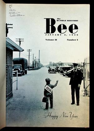 Primary view of object titled 'The Humble Refinery Bee (Houston, Tex.), Vol. 02, No. 01, Ed. 1 Thursday, January 2, 1936'.