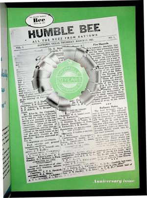 Primary view of object titled 'The Humble Refinery Bee (Houston, Tex.), Vol. 07, No. 06, Ed. 1 Thursday, March 20, 1941'.