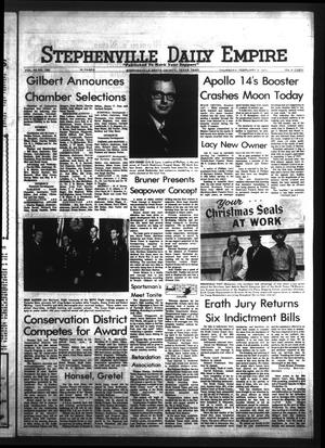 Stephenville Daily Empire (Stephenville, Tex.), Vol. 22, No. 135, Ed. 1 Thursday, February 4, 1971