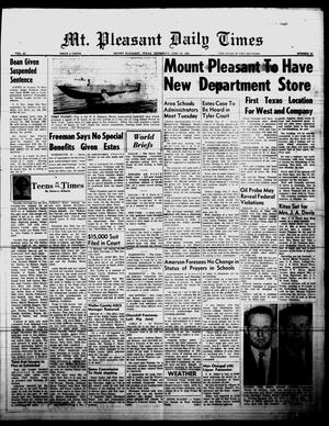 Mt. Pleasant Daily Times (Mount Pleasant, Tex.), Vol. 43, No. 79, Ed. 1 Thursday, June 28, 1962