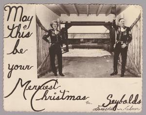 Primary view of object titled '[Christmas Card from the Seybolds]'.
