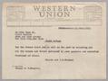 Letter: [Telegram from Hennie and I. H. Kempner to Otto Marx Jr., November 25…