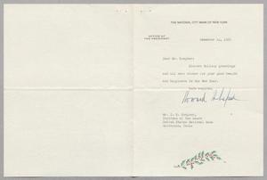 [Letter from Howard Sheperd to Mr. I. H. Kempner, December 14, 1951]