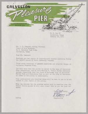 [Letter from L. L. Purjet to Isaac H. Kempner, January 10, 1951]