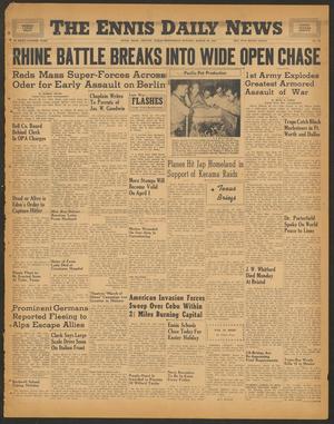 The Ennis Daily News (Ennis, Tex.), Vol. 54, No. 75, Ed. 1 Wednesday, March 28, 1945
