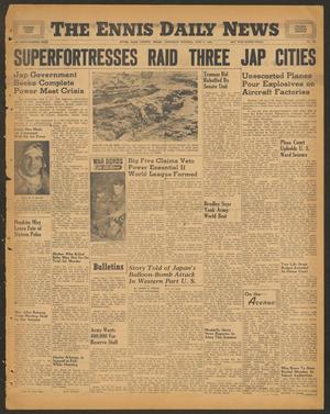 The Ennis Daily News (Ennis, Tex.), Vol. 54, No. 138, Ed. 1 Saturday, June 9, 1945