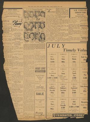 Primary view of object titled 'The Ennis Daily News (Ennis, Tex.), Vol. [54], No. [160], Ed. 1 Friday, July 6, 1945'.